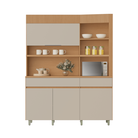 Kit Nesher Realeza - Carvalho/Greige