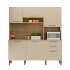 Kit Paraná 6 Portas Ferrara - Freijo/Vanilla 9011 Kit Paraná 6 Portas Ferrara - Freijo/Vanilla 9011