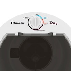 Lavadora de Roupas Mueller Plus 4,5Kg - Semiautomática 4 Programas de Lavagem Branca 110v