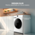 Lavadora Lava e Seca Midea Slim HealthGuard MF201D110WB 11Kg - Branca 110V