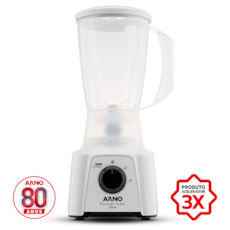 Liquidificador Arno Power Mix LQ12 Copo 2L Branco 02 Velocidades 550w - 110V