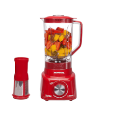 Liquidificador Mondial L-900 FR Turbo Full Copo 2,7L Com Filtro 05 Velocidades 900w - Vermelho 110V Liquidificador Mondial L-900 FR Turbo Full Copo 2,7L Com Filtro 05 Velocidades 900w - Vermelho 110V
