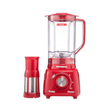 Liquidificador Mondial L-99 FR Copo 2,2L Com Filtro 03 Velocidades 550w - Vermelho 110V