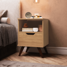 Mesa de Cabeceira Movelbento 1 Gaveta MB 1106 - Mel