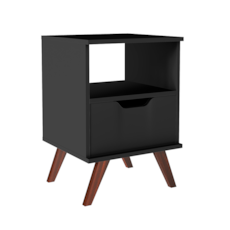 Mesa de Cabeceira Movelbento 1 Gaveta MB 1106 - Preto Mesa de Cabeceira Movelbento 1 Gaveta MB 1106 - Preto