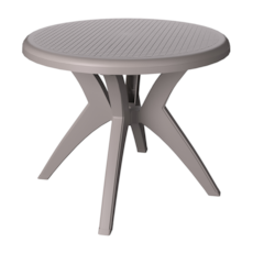 Mesa Forte Plástico Redonda Deluxe - Nude Mesa Forte Plástico Redonda Deluxe - Nude