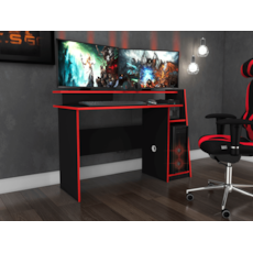 Mesa Gamer Movelbento Evolution MSM448 - Preto Vermelha  Mesa Gamer Movelbento Evolution MSM448 - Preto Vermelha