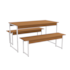Mesa Kappesberg LI013 Com 2 Bancos - Canela/Branco