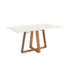 Mesa Kappesberg Star Pilar com 4 Cadeiras CSJ1955 - Canela/Fendi