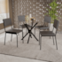 Mesa Kappesberg Volga Com 4 Cadeiras CMC1097 - Preto/Fosco 