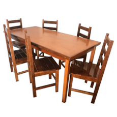 Mesa ML Imperial 1,60M com 6 Cadeiras - Madeira
  Mesa ML Imperial 1,60M com 6 Cadeiras - Madeira