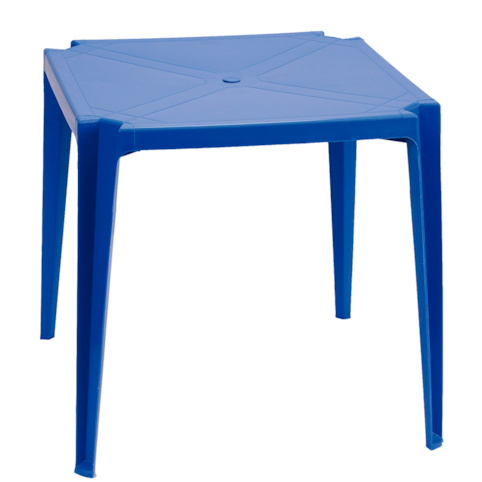 Mesa Plástica Plastable Quadrada Plus - Azul