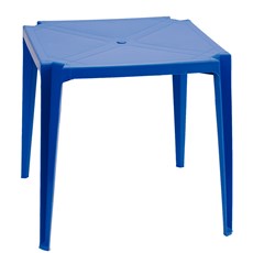 Mesa Plástica ZAP Quadrada Plus - Azul