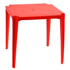 Mesa Plástica ZAP Quadrada Plus - Vermelha