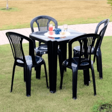 Mesa Tramontina Quadrada Tambau - Preta 92314/009 Mesa Tramontina Quadrada Tambau - Preta 92314/009