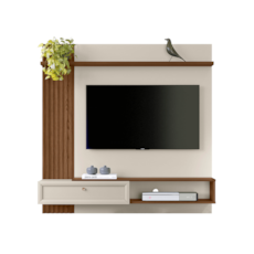 Painel Linea Brasil Alvorada 1.3 - Freijó/Off White Painel Linea Brasil Alvorada 1.3 - Freijó/Off White