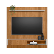 Painel Linea Brasil Dublin 160 cm - Nature/Off White Painel Linea Brasil Dublin 160 cm - Nature/Off White