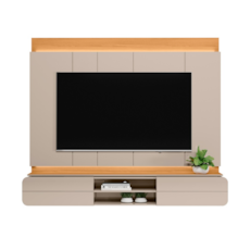 Painel Linea Brasil Zurique 2.0 Com Led - Tauari/Off White Painel Linea Brasil Zurique 2.0 Com Led - Tauari/Off White