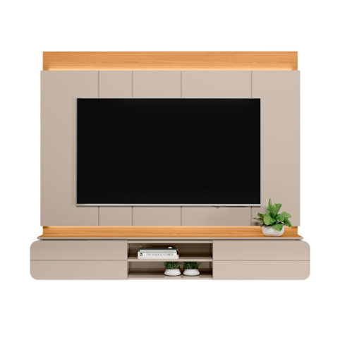 Painel Linea Brasil Zurique 2.0 Com Led - Tauari/Off White