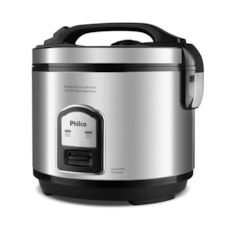Panela de Arroz Elétrica Philco PH10P Glass 10 Xícaras Inox - 110V