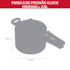Panela de Pressão Clock Original + Fechamento Interno 4,5L