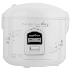 Panela Elétrica Arroz Britânia PA10 Prime - Branca 10 Xícaras 700w 110v Panela Elétrica Arroz Britânia PA10 Prime - Branca 10 Xícaras 700w 110v