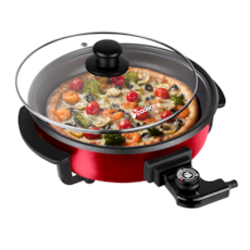 Panela Elétrica Cadence Multifuncional Rouge PAN610 - Vermelha Controle de Temperatura 1250w 110v Panela Elétrica Cadence Multifuncional Rouge PAN610 - Vermelha Controle de Temperatura 1250w 110v