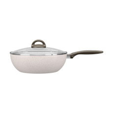 Panela Wok Com Tampa Brinox Suprema 28 cm 7244/374 - Vanilla Panela Wok Com Tampa Brinox Suprema 28 cm 7244/374 - Vanilla