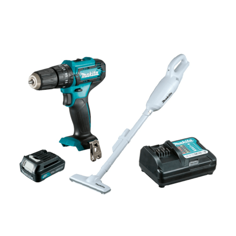 Parafusadeira/Furadeira Impacto com Aspirador Makita HP333DWYX3 - 110V