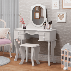 Penteadeira Patrimar Princesa com Banqueta - Branco