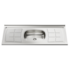 Pia Inox GhelPlus 120cm 1C Concreto Plus 30 Com Válvula