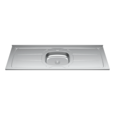 Pia Inox GhelPlus 160cm 1C Concreto Plus 30 Com Válvula