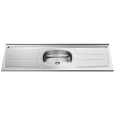 Pia Inox GhelPlus 160cm 1C Concreto Plus 30 Com Válvula