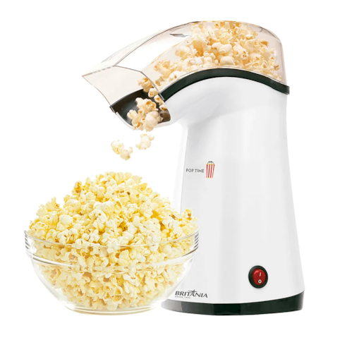 Pipoqueira Elétrica Britânia Pop Time PIP B-02 - 1200w Branca 110v