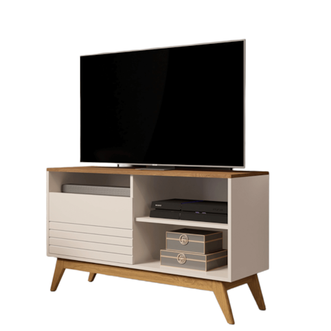 Rack Giga Fenix Wood 1.08 178707- Off White/Freijó