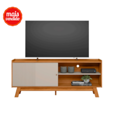 Rack Linea Brasil Aurum 1.6M - Nature/Off White Rack Linea Brasil Aurum 1.6M - Nature/Off White