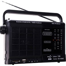 Rádio Portátil Motobras AM/FM RM-PU32AC USB - Controle remoto