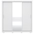 Roupeiro 03 Portas de Correr Demobile Residence - Branco com Espelho