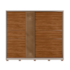 Roupeiro Demartez 2 Portas de Correr Authentic 100% MDF - Nogueira/Nude