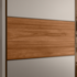 Roupeiro Demartez 2 Portas de Correr Authentic 100% MDF - Nogueira/Nude