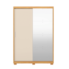 Roupeiro Demóbile 2 Portas de Correr Riva 100% MDF 22515KPE - Cinamon/Off White
