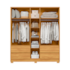 Roupeiro Demóbile 5 Portas Turin com Espelho 54030 - Cinamon/Off White