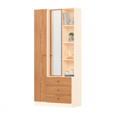 Roupeiro Henn 2 Portas Multiuso Doha - Off White/Nature D332-129 Roupeiro Henn 2 Portas Multiuso Doha - Off White/Nature D332-129