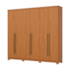 Roupeiro Henn 6 Portas New Jade com Pés - Cinamomo D345-214