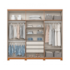Roupeiro Henn 6 Portas New Jade com Pés - Cinamomo D345-214