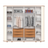 Roupeiro Henn 6 Portas Premium - Nature/Off White D338-129