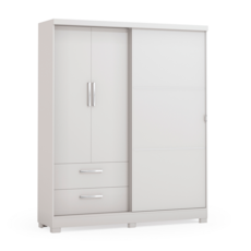 Roupeiro Kappesberg C533 3 Portas com Pés - Branco Roupeiro Kappesberg C533 3 Portas com Pés - Branco