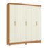 Roupeiro Kappesberg CB01R590 6 Portas Com Pés - Canela/Off White