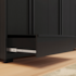Roupeiro Notável 6 Portas NT6035 100% MDF com Pés e Espelho - Preto