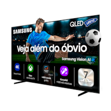 Samsung Smart TV 65" UHD QLED Ultra 4K QN65Q7FA, Processador Q4 AI, Controle Único